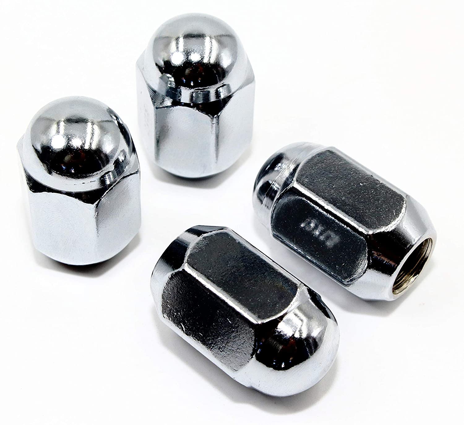 Set of 20 Veritek 12x1.5mm 3/4 19mm Hex Chrome Dome Top Acorn Lug Nuts 1.40