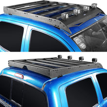V8 GOD Top Roof Rack Cargo Carrier for Toyota Tacoma 2005-2021 2/3 Gen -Textured Steel Tacoma Roof Rack w/ 4×18w LED Spotlights