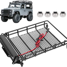 VGEBY Rc Roof Rack, Metal RC Car Roof Rack Luggage Carrier Universal Car Top Luggage Basket with LED Fit for MN D90 99S RC Car Model