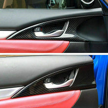 Xotic Tech ABS Carbon Fiber Pattern Car Interior Auto Gear Shift Knob Frame Cap Cover Trim Protective for Honda Civic 2016 2017 2018 2019 2020