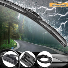 Windshield wiper blades Hybrid Front Window U J hook wiper 21" + 19" Winter Summer Wiper Car Windshield wiper blades NO.19E01-2 by AutopartsMaster (set of 2)