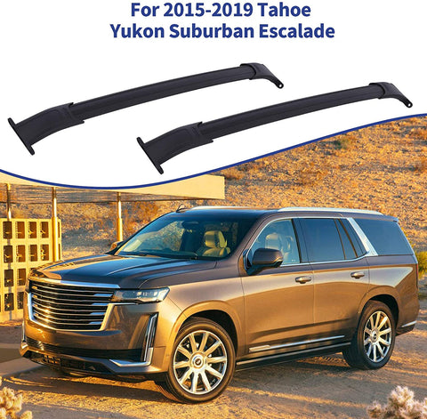 ACUMSTE Aluminum Car Top Luggage Roof Rack Cross Bar, Compatible for 15-20Tahoe Yukon Suburban Escalade Carrier Adjustable Frame