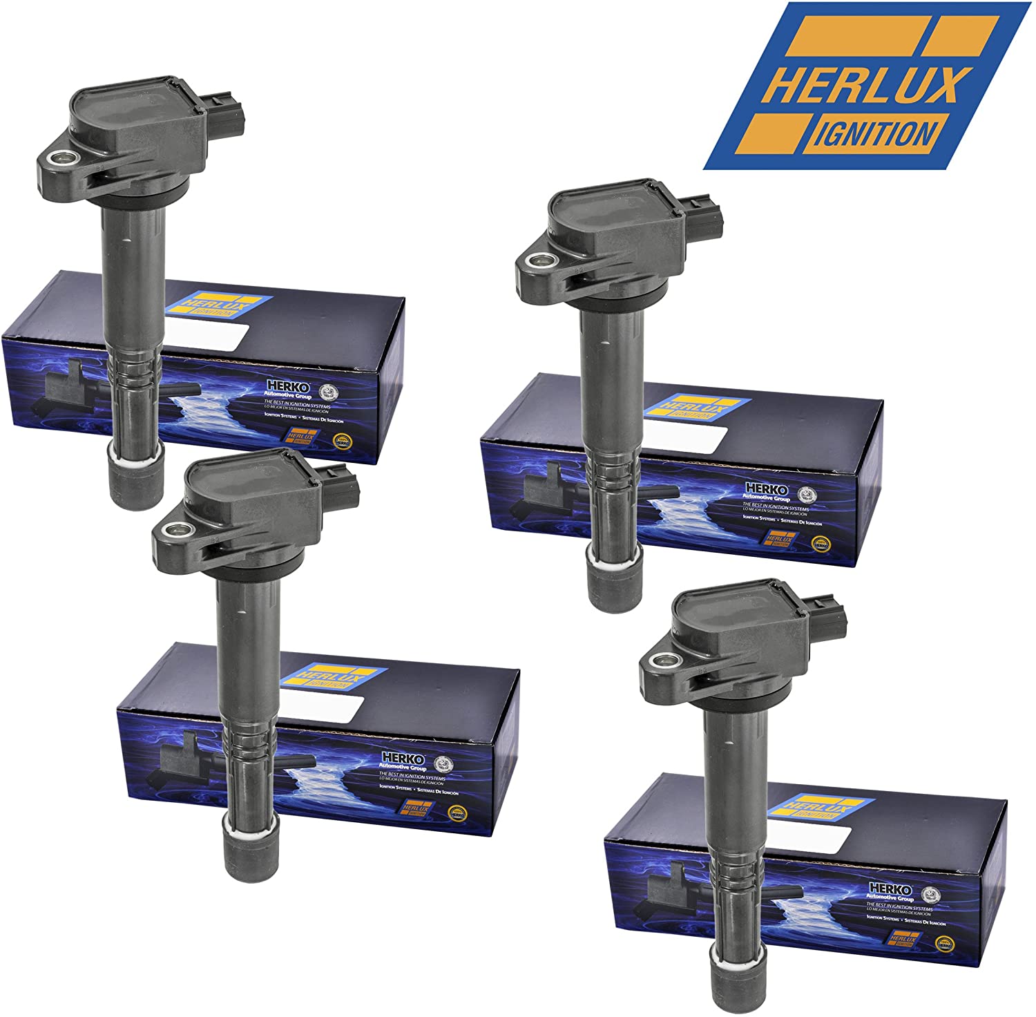 New Ignition Coil Herko B213 Set of 4