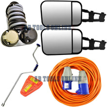AB Tools Caravan Towing 7 Pin Adaptor Mirrors Leg Winder Electric Hook Up Spirit Level