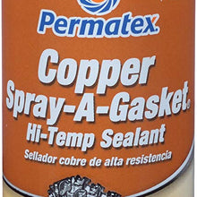 Permatex 80697 Copper Spray-A-Gasket Hi-Temp Adhesive Sealant, 9 oz. net Aerosol Can