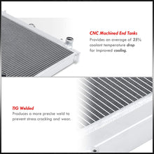 AJP Distributors Replacement Upgrade Performance Racing Cooling JDM 2 Row Dual Core Aluminum Radiator For 240SX S14 2.4L KA24 KA24DE M/T Manual Transmission 1995 1996 1997 1998 95 96 97 98