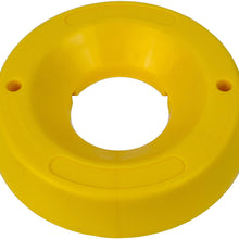 BUNKERWALL Trailer Tongue Jack Wheel Dock for Travel Trailer Jack Caster - High Visibility Yellow