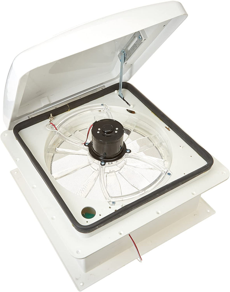 Heng's 71112V-G4 Standard Mount Universal Vent, 12 Volt Fan - White