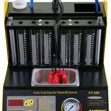 AUTOOL CT-200 Automotive 6 Cylinder Ultrasonic Wave Fuel Injector Cleaner and Tester Automotive Fuel Cleaning Tools 110V/220V