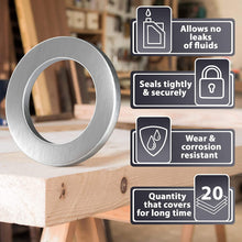 15pcs Oil Drain Plug Crush Washer Gasket Seal – 14mm Replacement for Hyundai/Kia - OEM 21513-23001 Fits Most Popular Models 2001-2022 by AUTOMAJOR