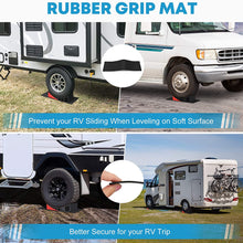 Kohree 2 Packs Camper Leveler, RV Leveling Ramp Blocks Chock Kit - Up to 30,000 lbs, Anti-Slip Mats Included, Faster and Easier to Level Your Camper Travel Trailer