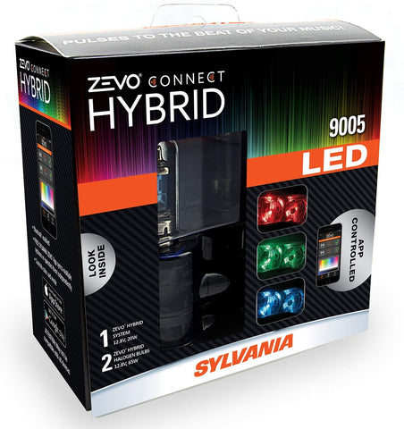 SYLVANIA 9005 ZEVO Connect Hybrid LED Color Changing System for Headlights