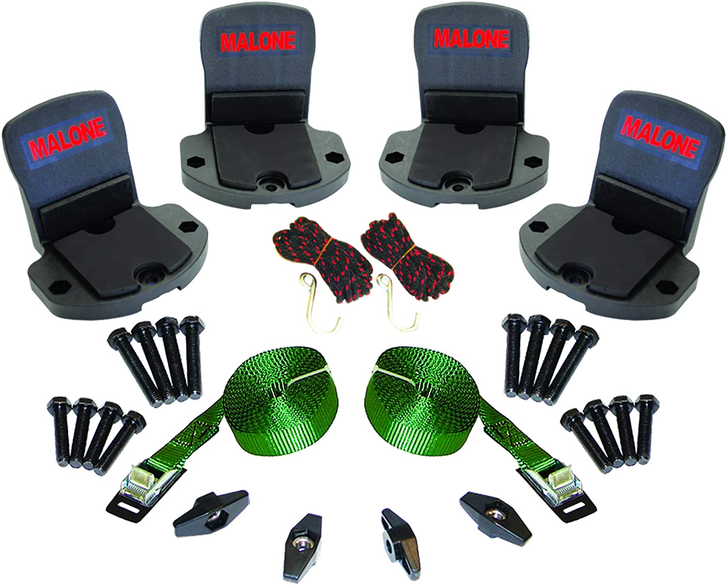 Malone Big Foot Pro Universal Car Rack Canoe Carrier with Bow and Stern Lines