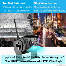 Wireless Backup Camera - IP69 Waterproof 1080P HD Night Vision Wide View Angle Backup Camera Wireless with 7 Inch HD Monitor, Wireless Backup Camera for Truck RV Trailer Pickup Camper
