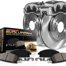 Power Stop KCOE4669 Autospeciality Replacement Front Caliper Kit- OE Rotors, Ceramic Brake Pads, Calipers