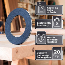 15pcs Oil Drain Plug Crush Washer Gasket Seal – 14mm Replacement for Hyundai/Kia - OEM 21513-23001 Fits Most Popular Models 2001-2022 by AUTOMAJOR