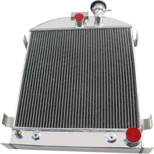 ALLOYWORKS 4 Row All Aluminum Radiator For 1933 1934 Chevy Engine/Ford-Grill-Shells 3"-Chopped