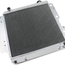 Primecooling 55MM 3 Row Core Aluminum Radiator for Jeep Wrangler TJ YJ w/GM Chevy V8 Swap 1987-2004