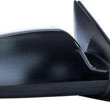 Passenger Side Mirror for (2006 2007 2008 2009 2010) Hyundai Sonata Unpainted Heated Power Operated Right Outside Rear View Replacement Door Mirror - Parts Link #: HY1321149