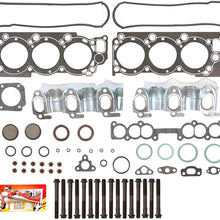 Compatible With 88-95 Toyota Pickup 4Runner T-100 3.0 SOHC 3VZE Head Gasket Set Head Bolts