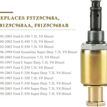7.3 Powerstroke IPR Fuel Injector Pressure Valve 1995-2003 Ford 7.3L V8 Diesel Turbocharged Ford F-250 F-350 F-450 F-550 Super Duty E-350 E-450 E-550 Econoline Excursion #F5TZ9C968A & F81Z9C968AA