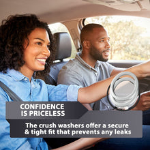 15pcs Oil Drain Plug Crush Washer Gasket Seal – 14mm Replacement for Hyundai/Kia - OEM 21513-23001 Fits Most Popular Models 2001-2022 by AUTOMAJOR