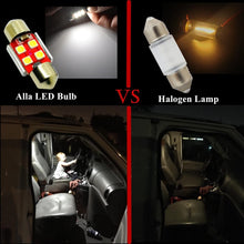 Alla Lighting 800 Lumens DE3175 DE3021 DE3022 LED Bulb CAN BUS Xtreme Super Bright 6000K Xenon White 31mm(1.25") 3030 SMD Interior Festoon Dome/Map/Trunk/Glove Box/Door Lights Replacement(Pack of 4)