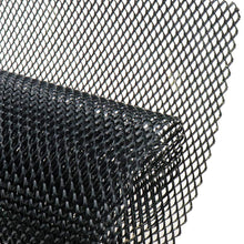AUTOT 40 x 13 inch Car Grill Mesh Sheet, Black Painted Aluminum Alloy Grille Mesh Roll, 11 x 25 mm Hexagon-Shape Grids