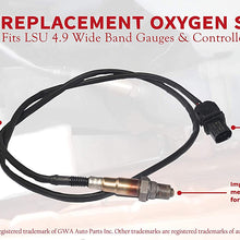 Replacement LSU 4.9 Lambda Wide Band O2 Oxygen Sensor - Replaces 17025, 0258017025 - Fits AEM 30-4110, 30-0300, 30-0310 - X Series AFR Inline Controller - UEGO Air and Fuel Ratio Wideband 02 Gauge Kit