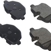 Bosch BE1473H Blue Disc Brake Pad Set with Hardware for Select 2011-16 BMW 528i, 535d, 535i, i8, X3, X4, Z4 - REAR