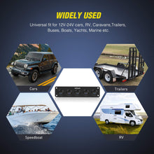 Nilight 5 Gang 3 Pin Rocker Switch Panel Waterproof On-Off Toggle Switches for Car Vehicle Trailer Truck SUV Marine Boat RV Ship 12V/24V 20A,2 Years Warranty