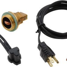 Zerostart 3100008 Engine Block Heater for Pontiac, Saab, Subaru, 36mm Thread | CSA Approved | 120 Volts | 400 Watts