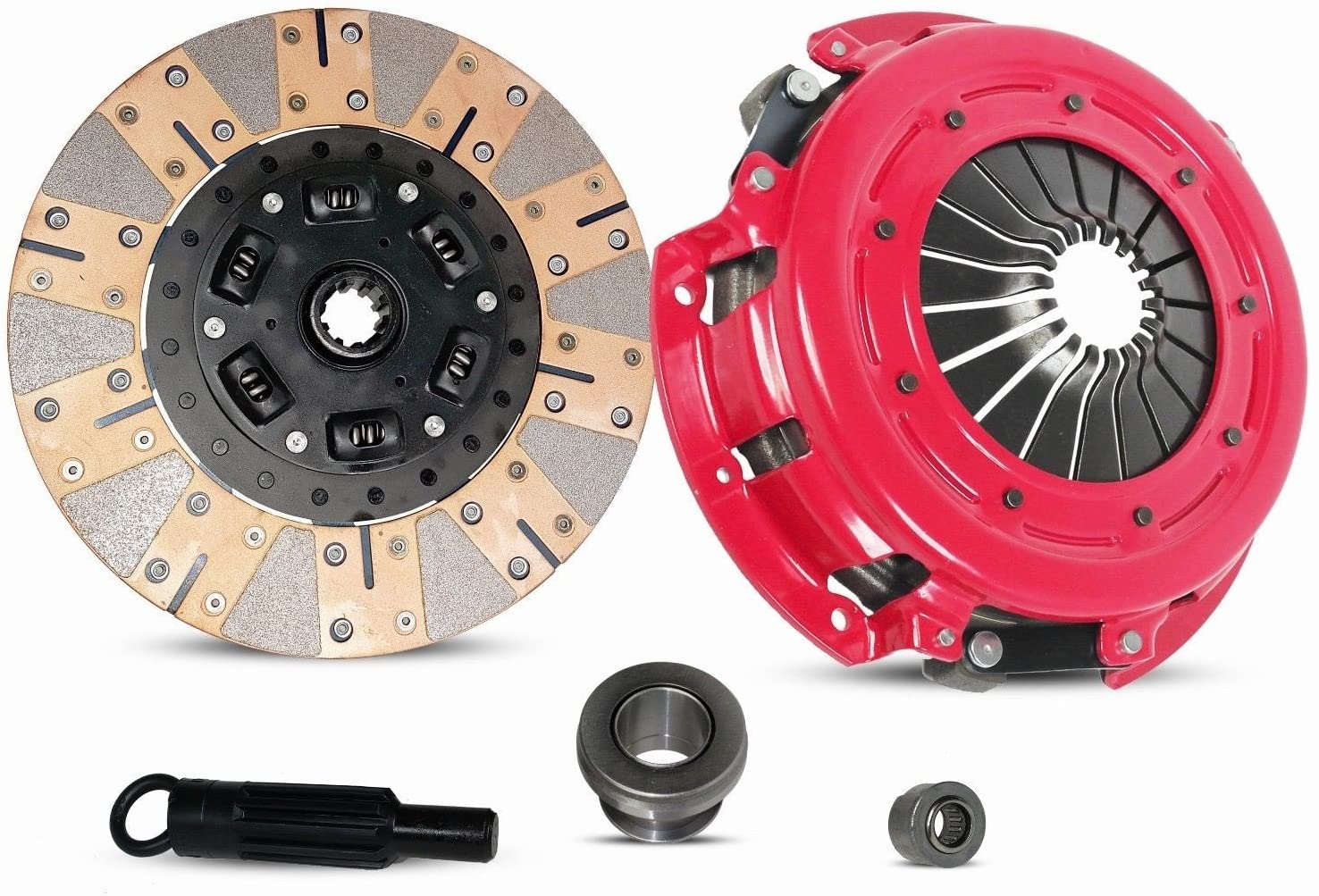 Clutch Kit Compatible With Mustang Gt Lx Cobra Svt 1986-2000 4.6L V8 GAS DOHC 4.6L V8 GAS SOHC 5.0L V8 GAS OHV Naturally Aspirated (Dual Facing Stage 3; 07-042R2600)