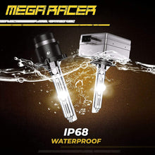 Mega Racer D2S HID Bulbs 6000K - D2C/D2R/D2S Headlight for Low Beam High Beam 12V 35W 6000K Diamond White IP68 Waterproof, Pack of 2