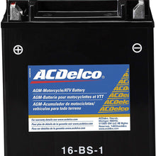 ACDelco ATX16BS1 Specialty AGM Powersports JIS 16-BS-1 Battery
