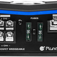 Planet Audio PL2400.4 4 Channel Car Amplifier - 2400 Watts, Full Range, Class A/B, 2/8 Ohm Stable, Mosfet Power Supply, Bridgeable