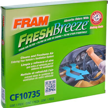FRAM Fresh Breeze Cabin Air Filter Replacement for Car Passenger Compartment w/ Arm and Hammer Baking Soda, Easy Install, CF11182 for Select Acura and Honda Vehicles