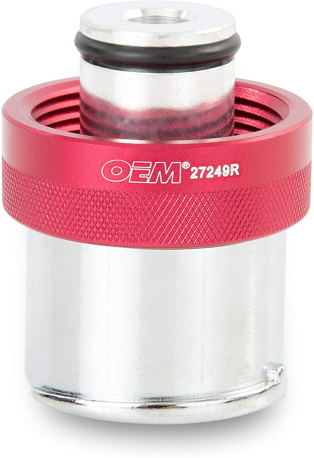 OEMTOOLS 27249R Radiator Adapter | Attaches to All Standard Coolant-Pressure Testers | Tests Coolant Pressure on Certain Sedans and Cross Overs with Eco-Boost Engines (See Details)