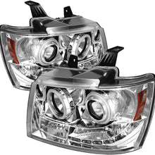 Spyder 5030047 Chevy Suburban 1500/2500 07-14 / Chevy Tahoe 07-14 / Avalanche 07-14 Projector Headlights - CCFL Halo - LED (Replaceable LEDs) - Black - High H1 (Included) - Low H1 (Included)