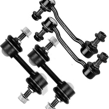 TUPARTS 4-Piece Front Sway Bar End Link Rear Sway Bar End Link Suspension Replacement fit 2006-2011 for H-yundai Azera 2006-2010 for H-yundai Sonata 2007-2009 for K-ia Amanti Part
