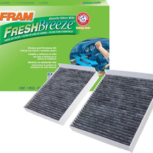 FRAM Fresh Breeze Cabin Air Filter Replacement for Car Passenger Compartment w/ Arm and Hammer Baking Soda, Easy Install, CF11182 for Select Acura and Honda Vehicles
