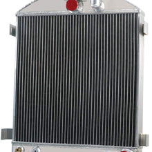 ALLOYWORKS 4 Row All Aluminum Radiator For 1933 1934 Chevy Engine/Ford-Grill-Shells 3"-Chopped