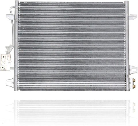 A/C Condenser - Pacific Best Inc For/Fit 3682 Jeep Grand Caravan Town & Country Grand Caravan Volkswagen Routan w/Transmission Oil Cooler