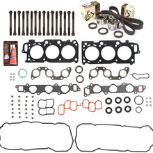 Evergreen HSHBTBK2049 Head Gasket Set Timing Belt Kit Compatible with/Replacement for 04-10 Toyota Lexus 3.3 DOHC 3MZFE