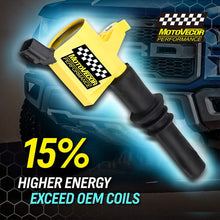 Motovecor Ignition Coil Pack DG511 Straight Boot 15% More High Energy for Ford F150 F-150 F250 Expedition Explorer Mustang Lincoln Mercury 5.4L 4.6L 6.8L V8 V10 with DG511 C1541 FD508 - Upgrade 8Pack