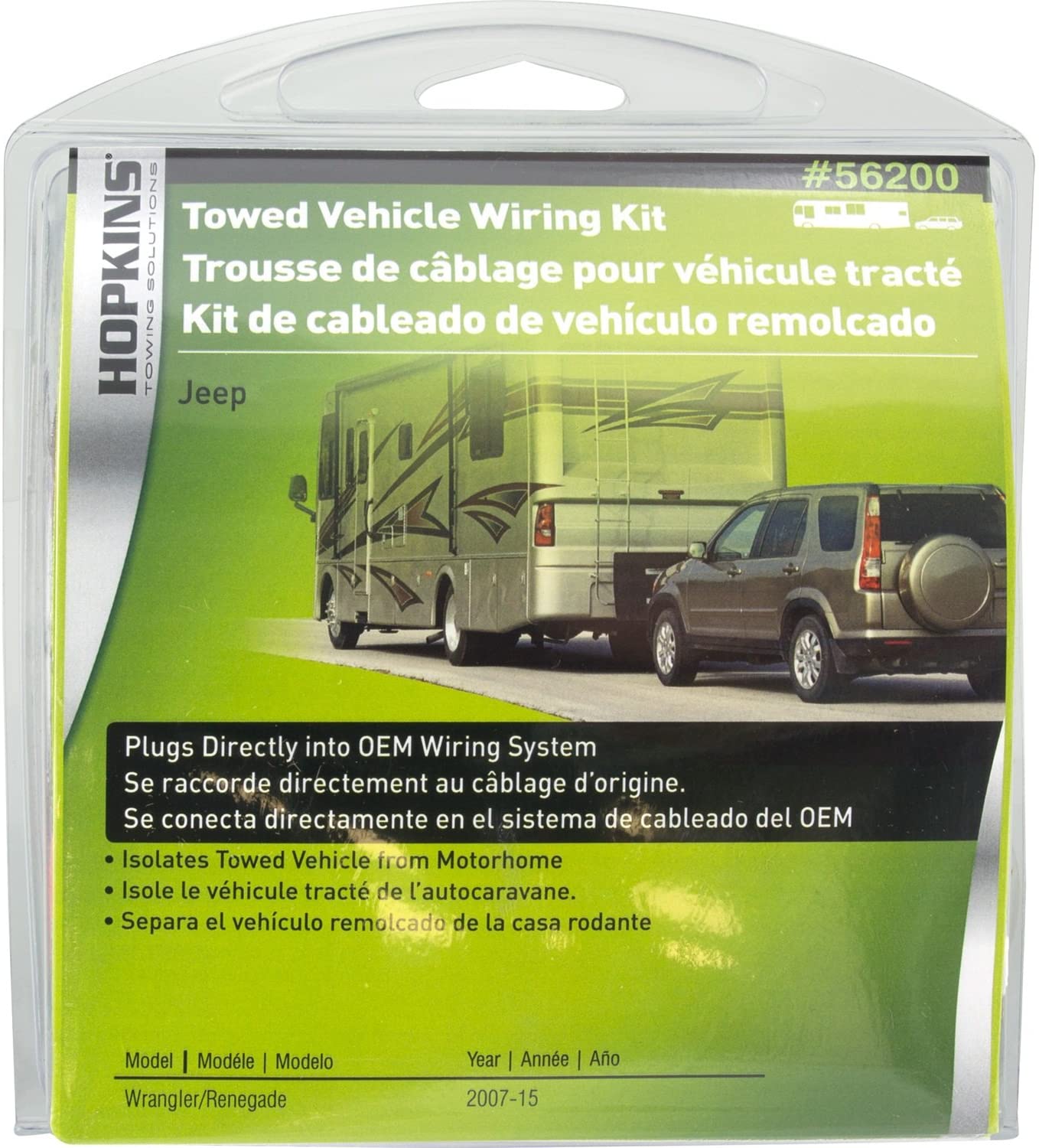 Hopkins 56200 Plug-In Simple Towed Vehicle Wiring Kit