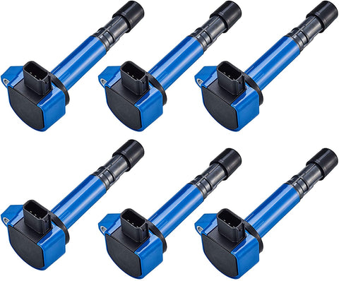 ENA Pack of 4 High Performance Ignition Coil compatible with 2001 2002 2003 2004 2005 Honda Civic Pilot Ridgeline 3.5L- Acura MDX 3.5L EL 1.7L L4-2006 2007 Saturn Vue 3.5L