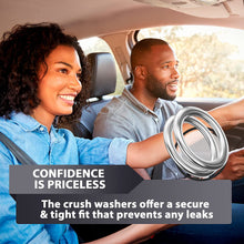 15pcs Oil Drain Plug Crush Washer Gasket Seal – 14mm Replacement for Hyundai/Kia - OEM 21513-23001 Fits Most Popular Models 2001-2022 by AUTOMAJOR