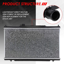 Replacement for 07-11 Honda Element AT Lightweight OE Style Full Aluminum Core Radiator DPI 13015