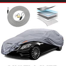 Motor Trend M5-CC-3 L (7-Series Defender Pro-Waterproof Car Cover for All Weather-Snow, Wind, Rain & Sun-Ultra Heavy Multiple Layers-Fits Up to 190")